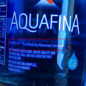 Water bottle label